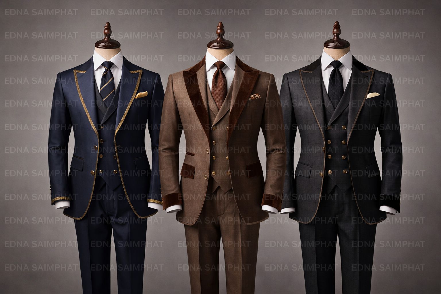 Signature Office Suit (3-Piece Design)