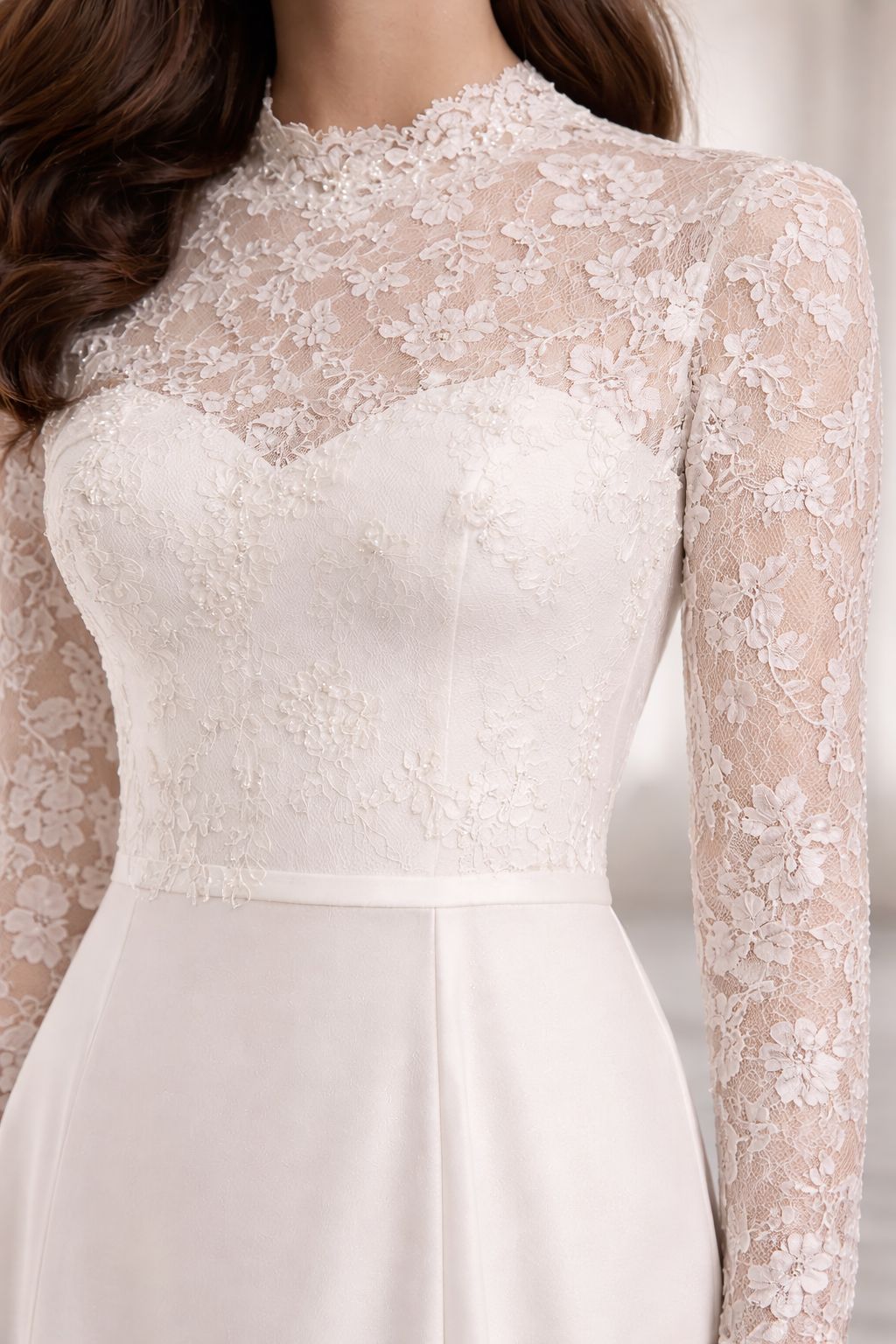 Grace Lace Column Gown