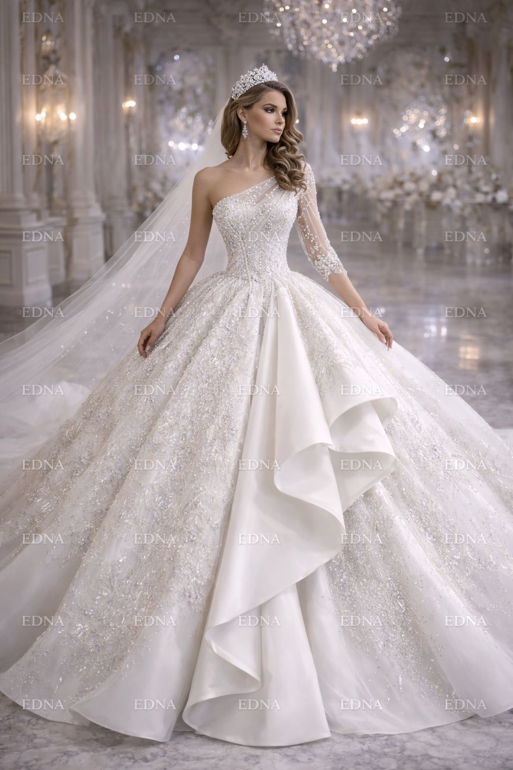 Wedding gown embodies modern royalty and haute craftsmanship